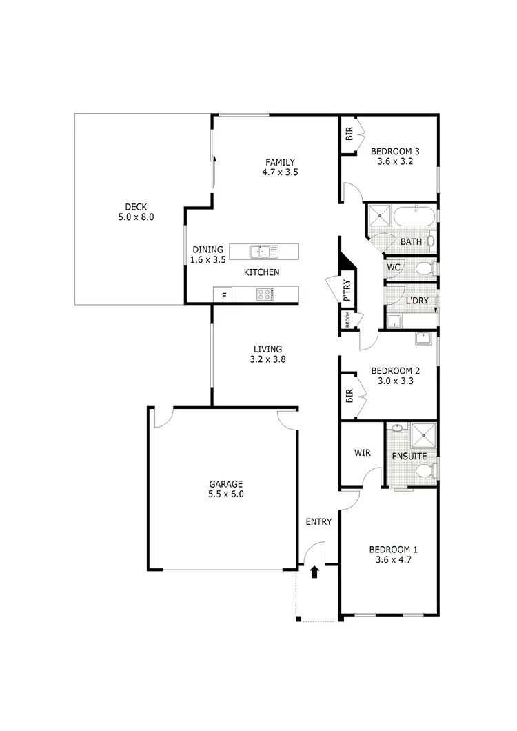 Floorplan of Homely house listing, 46 Botanical Drive, Epsom VIC 3551