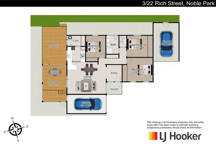 Floorplan of Homely unit listing, 3/22 Rich Street, Noble Park VIC 3174