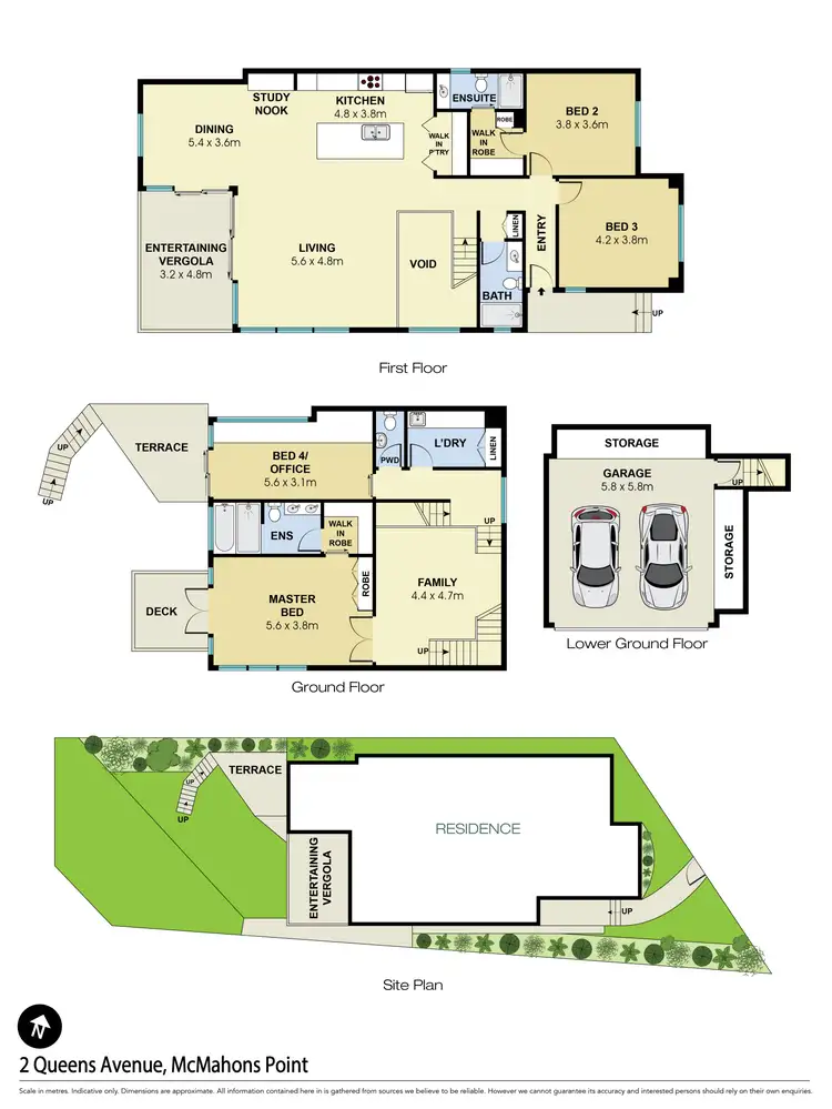 Floorplan of Homely house listing, 2 Queens Avenue, Mcmahons Point NSW 2060