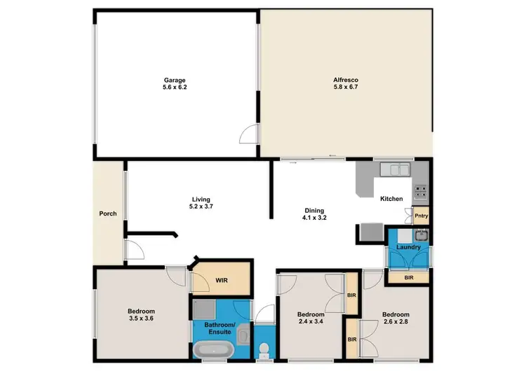 Floorplan of Homely house listing, 10 Eden Place, Drouin VIC 3818