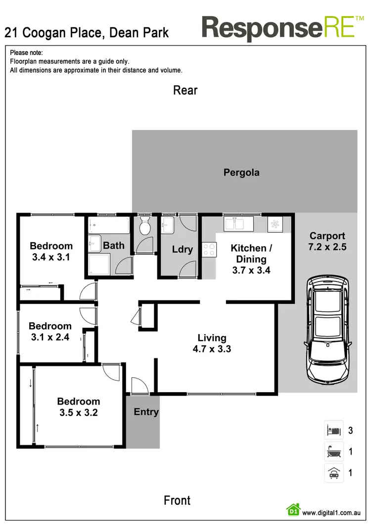 Floorplan of Homely house listing, 21 Coogan Place, Dean Park NSW 2761