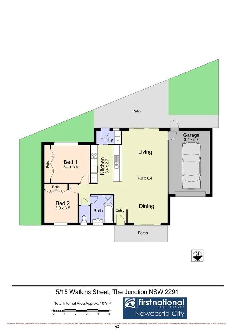 Floorplan of Homely villa listing, 5/15 Watkins Street, The Junction NSW 2291