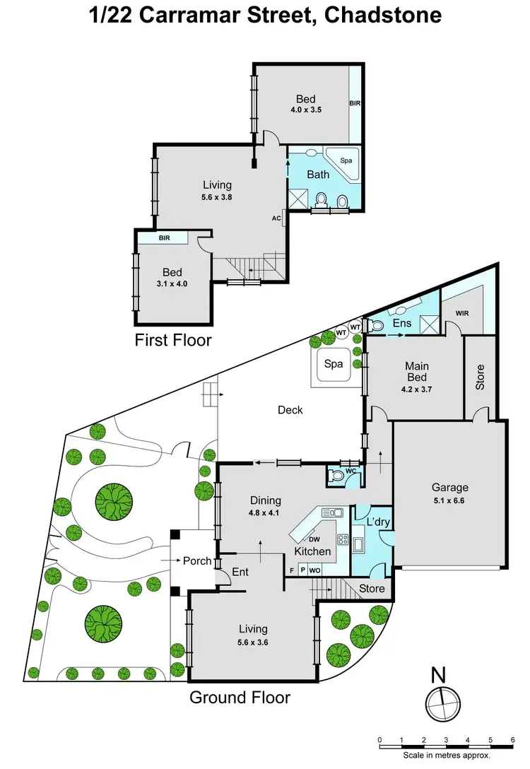 Floorplan of Homely townhouse listing, 1/22 Carramar Street, Chadstone VIC 3148