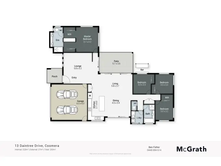 Floorplan of Homely house listing, 13 Daintree Drive, Coomera QLD 4209