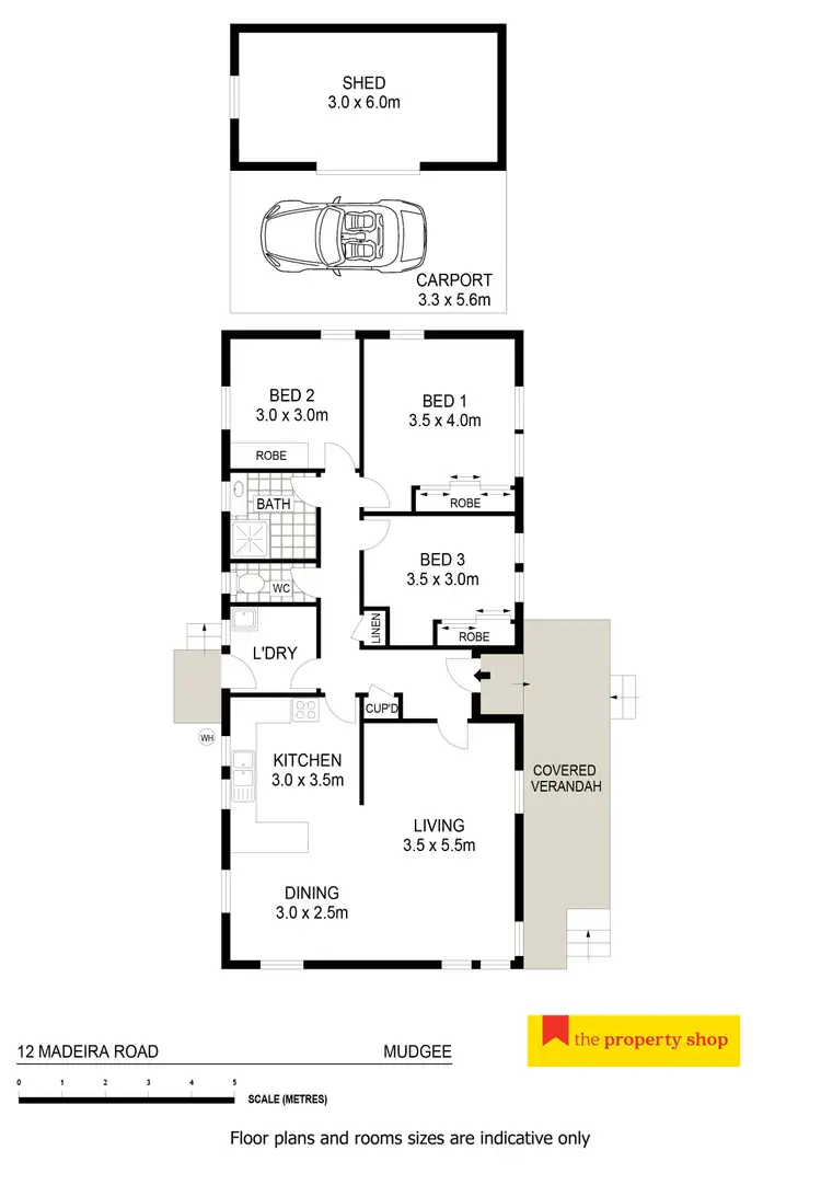 Floorplan of Homely house listing, 12 Madeira Road, Mudgee NSW 2850