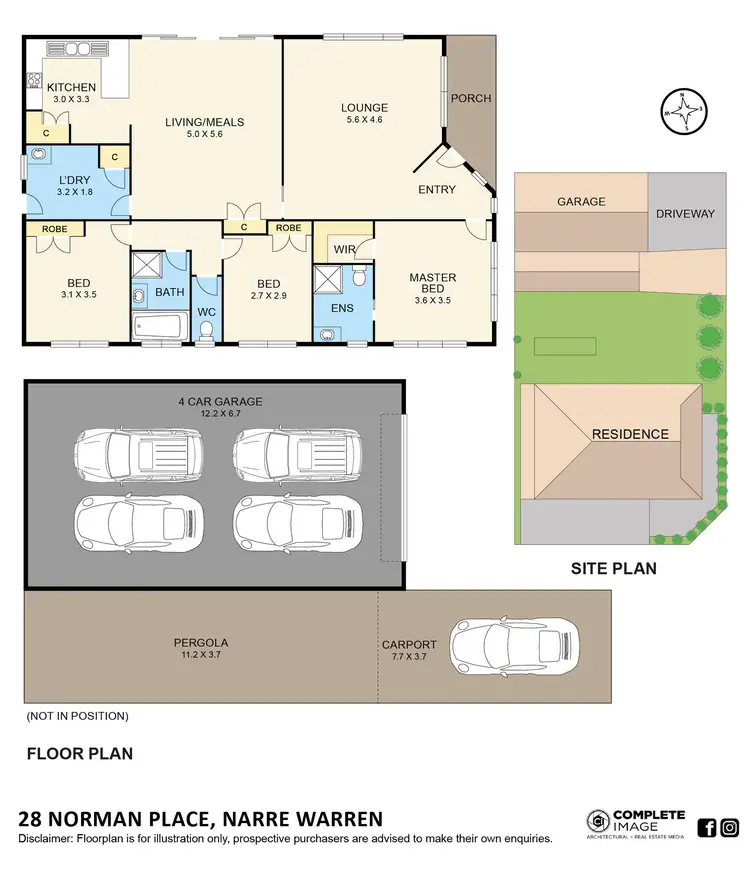 Floorplan of Homely house listing, 28 Norman Place, Narre Warren VIC 3805