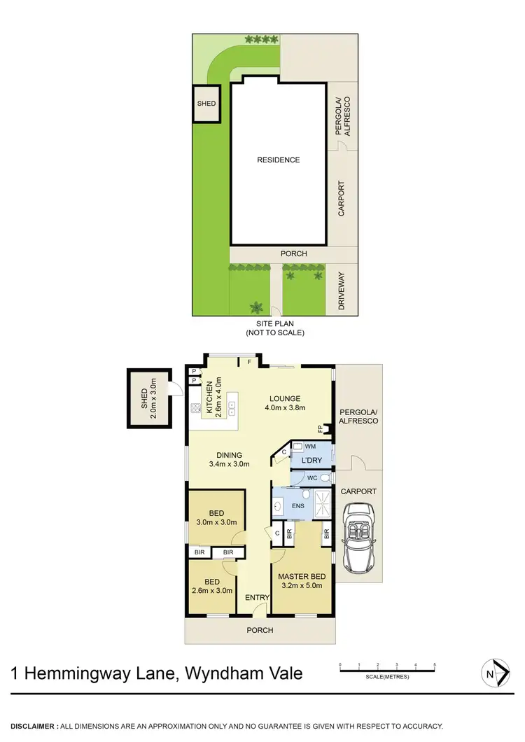 Floorplan of Homely house listing, 1 Hemmingway Lane, Wyndham Vale VIC 3024
