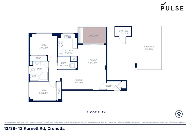 Floorplan of Homely apartment listing, 13/38-42 Kurnell Road, Cronulla NSW 2230