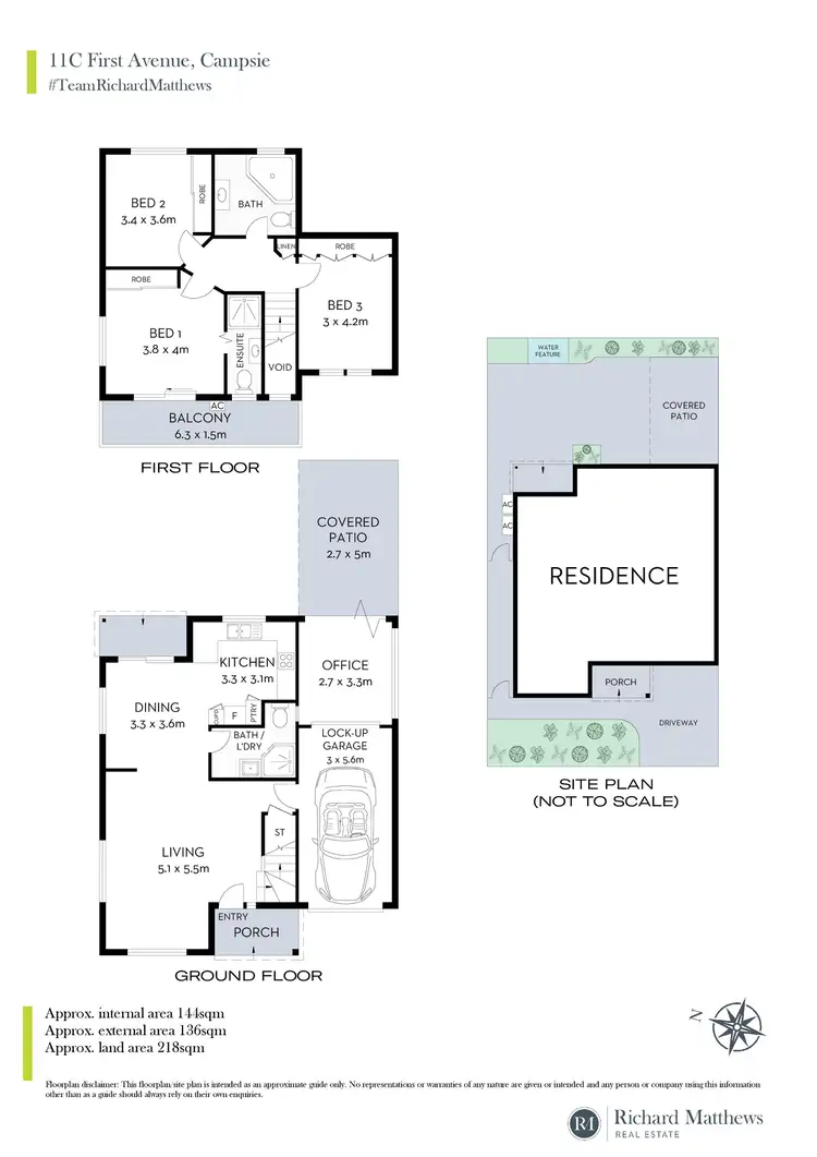 Floorplan of Homely semi-detached listing, 11C First Avenue, Campsie NSW 2194