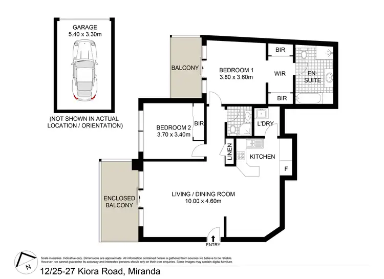 Floorplan of Homely apartment listing, 12/25-27 Kiora Road, Miranda NSW 2228