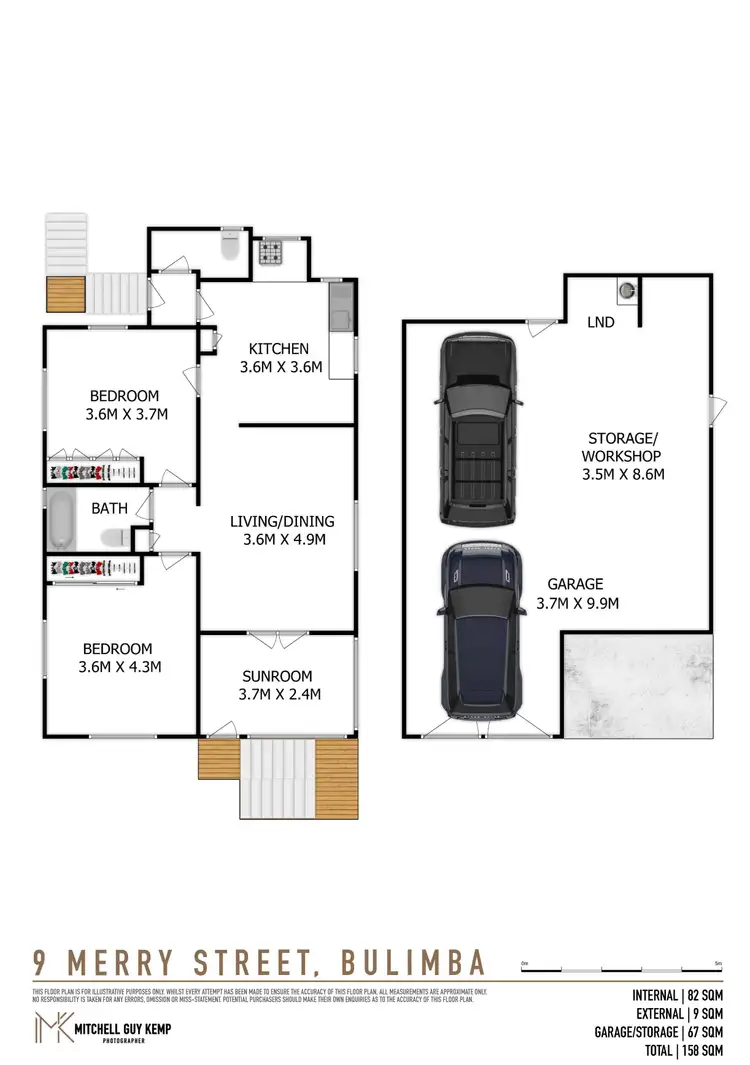 Floorplan of Homely house listing, 9 Merry Street, Bulimba QLD 4171