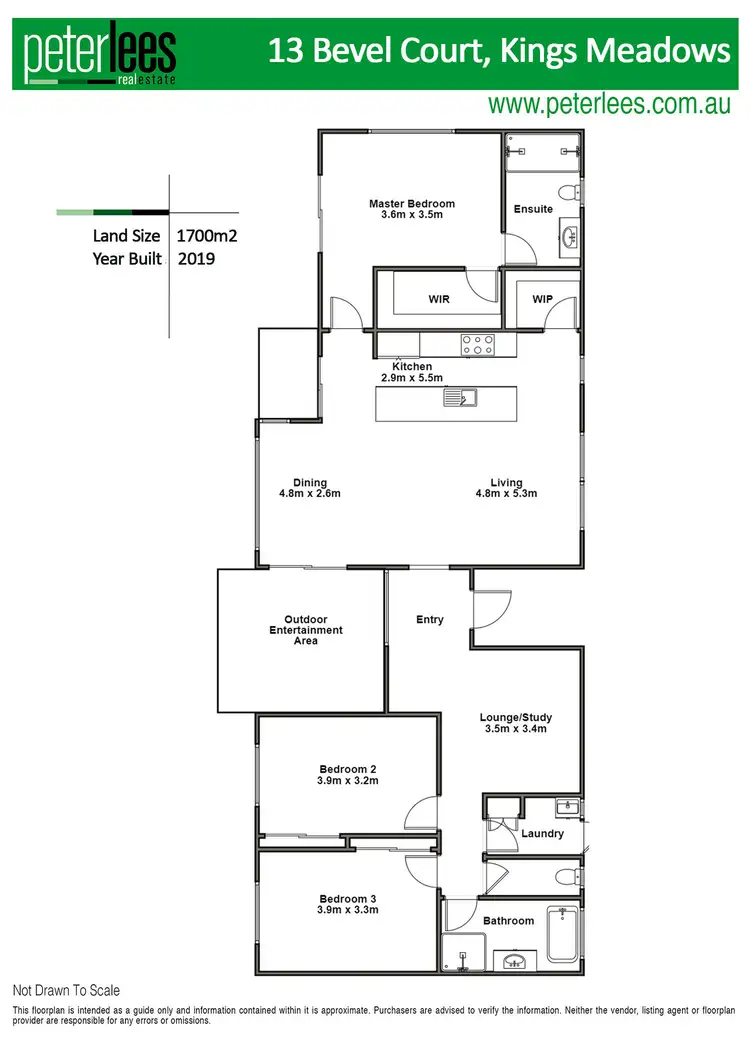 Floorplan of Homely house listing, 13 Bevel Court, Kings Meadows TAS 7249