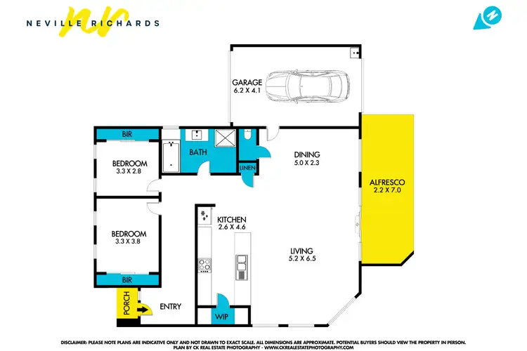 Floorplan of Homely townhouse listing, 2/35 Dudley Parade, St Leonards VIC 3223