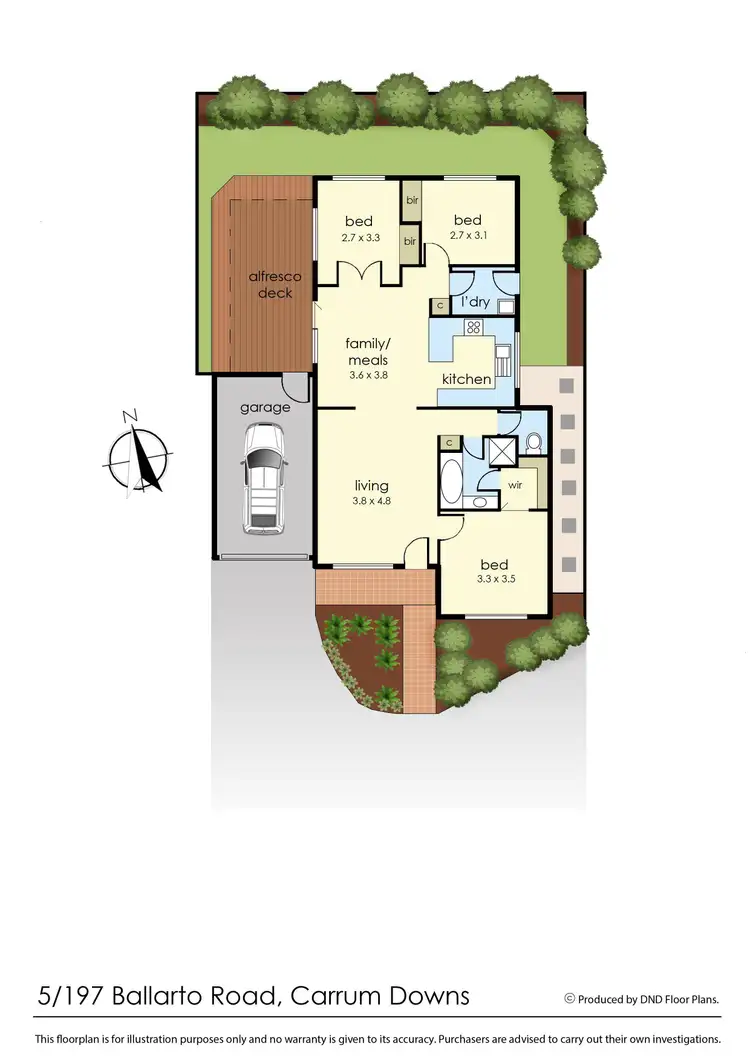 Floorplan of Homely unit listing, 5/197 Ballarto Road, Carrum Downs VIC 3201