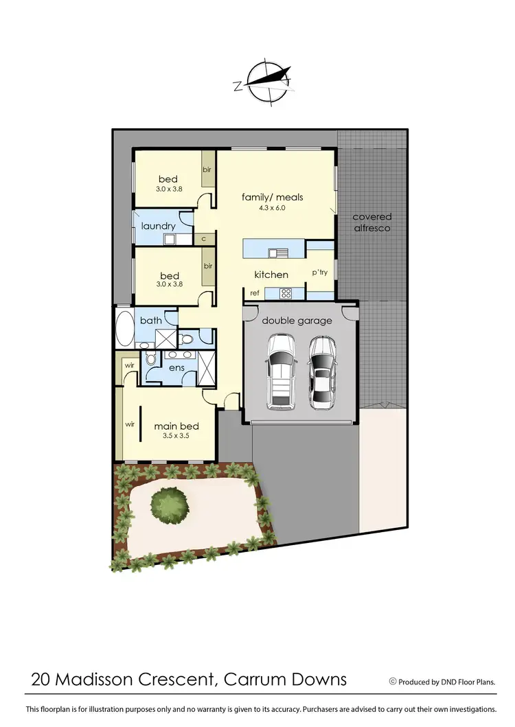 Floorplan of Homely house listing, 20 Madisson Crescent, Carrum Downs VIC 3201