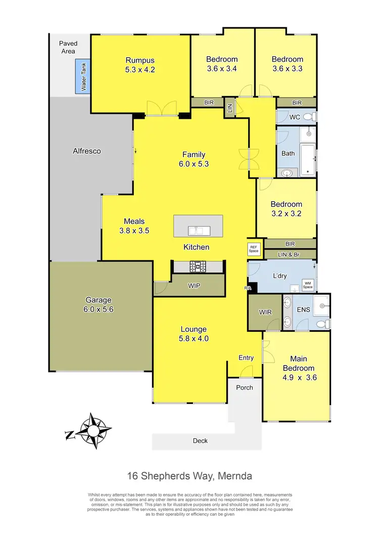 Floorplan of Homely house listing, 16 Shepherds Way, Mernda VIC 3754