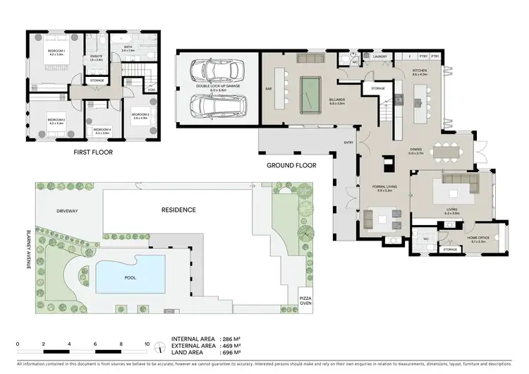 Floorplan of Homely house listing, 9 Blarney Avenue, Killarney Heights NSW 2087