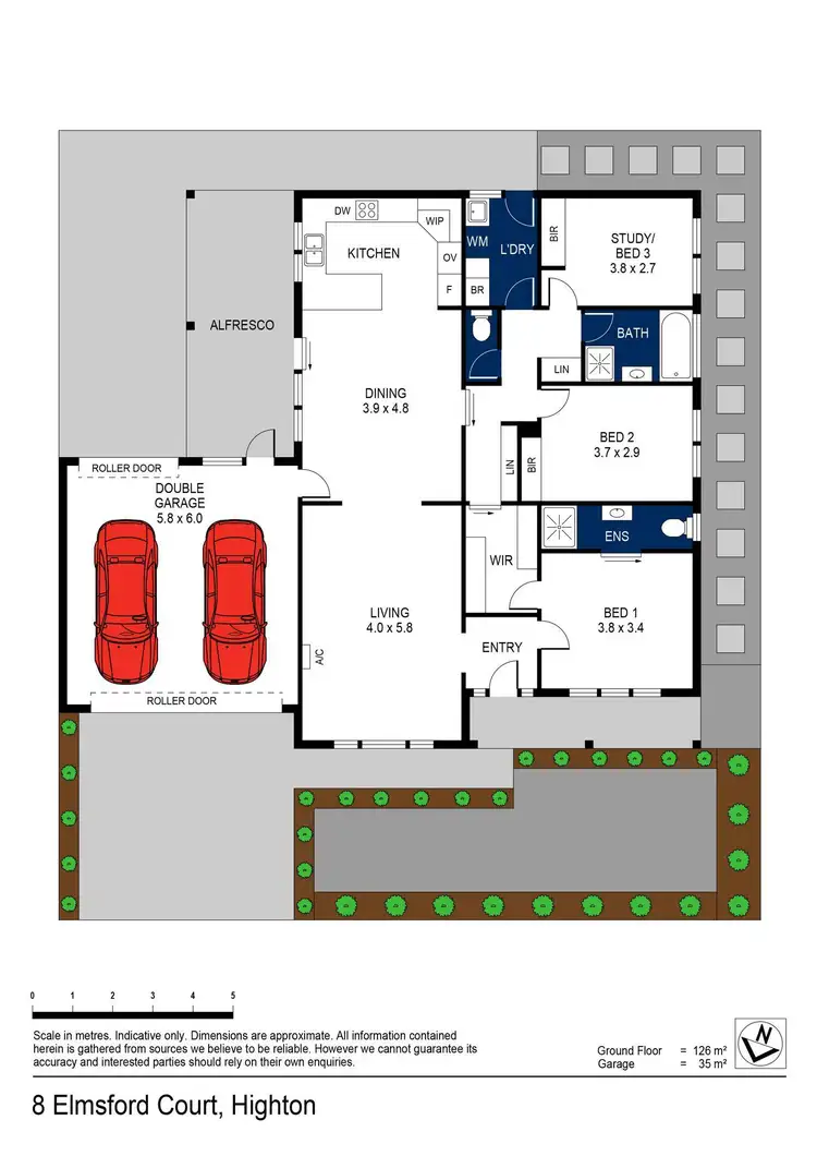 Floorplan of Homely house listing, 8 Elmsford Court, Highton VIC 3216