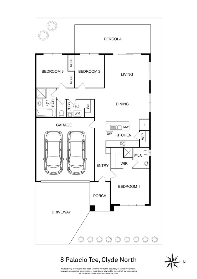 Floorplan of Homely house listing, 8 Palacio Terrace, Clyde North VIC 3978