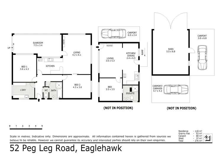 Floorplan of Homely house listing, 52 Peg Leg Road, Eaglehawk VIC 3556