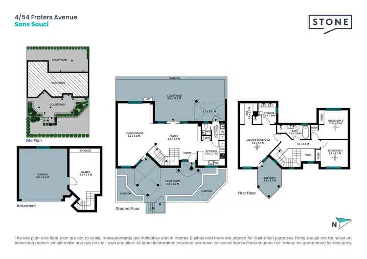 Floorplan of Homely townhouse listing, 4/54 Fraters Avenue, Sans Souci NSW 2219