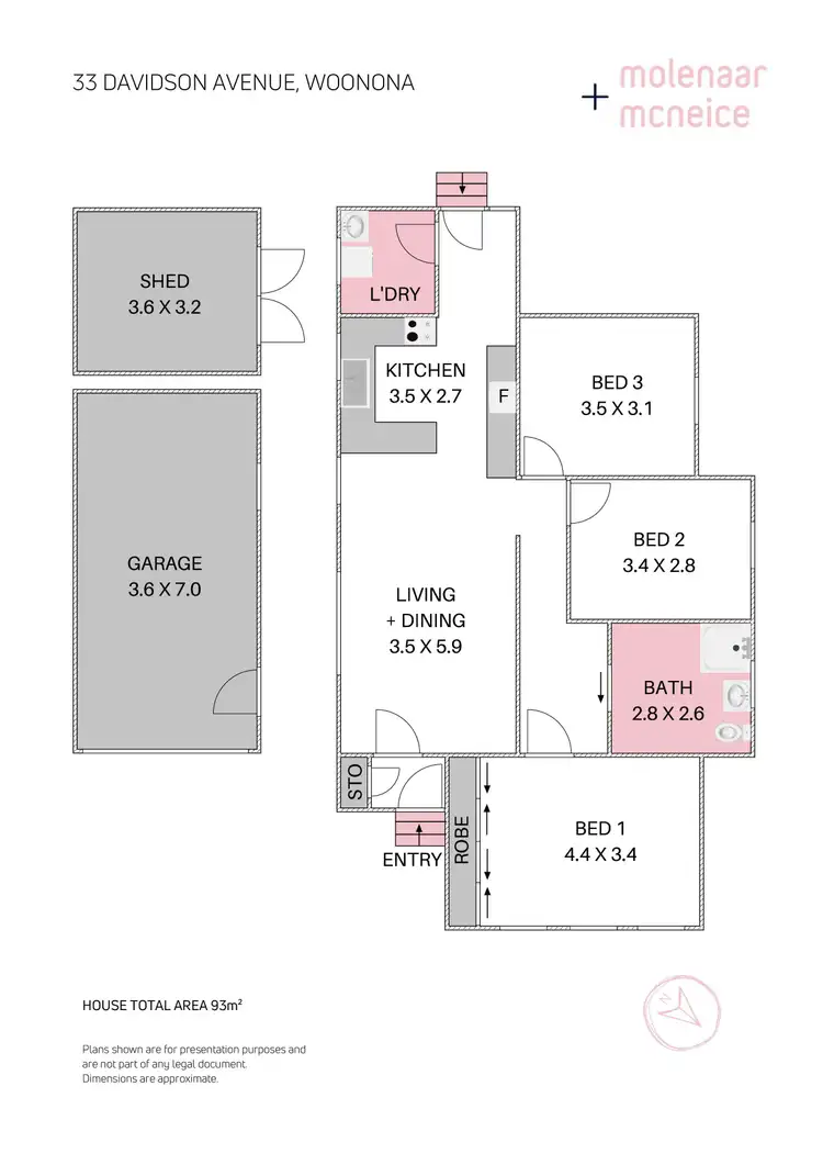 Floorplan of Homely house listing, 33 Davidson Avenue, Woonona NSW 2517