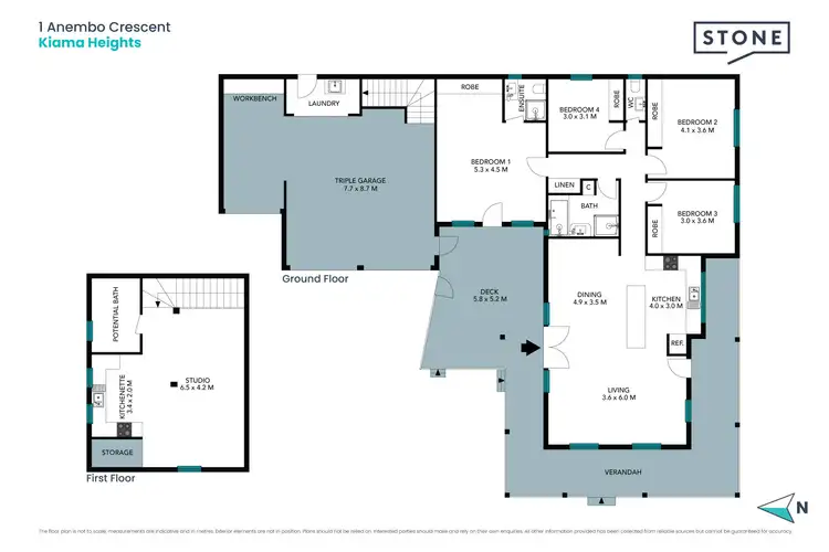Floorplan of Homely house listing, 1 Anembo Crescent, Kiama Heights NSW 2533