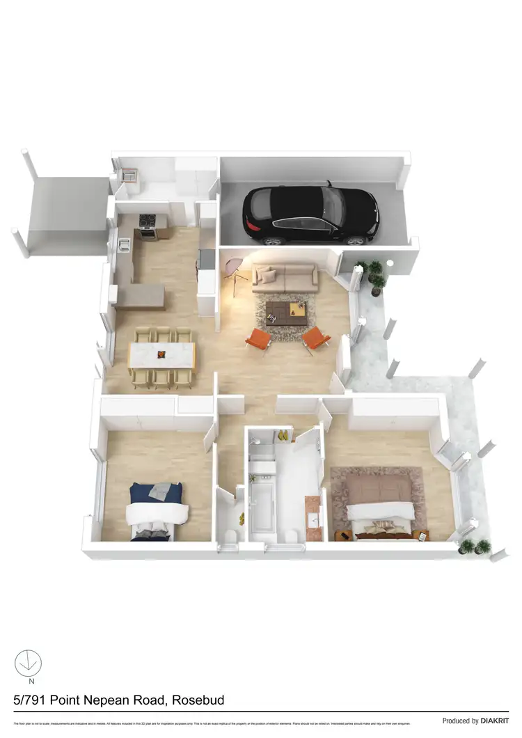 Floorplan of Homely unit listing, 5/791 Point Nepean Road, Rosebud VIC 3939
