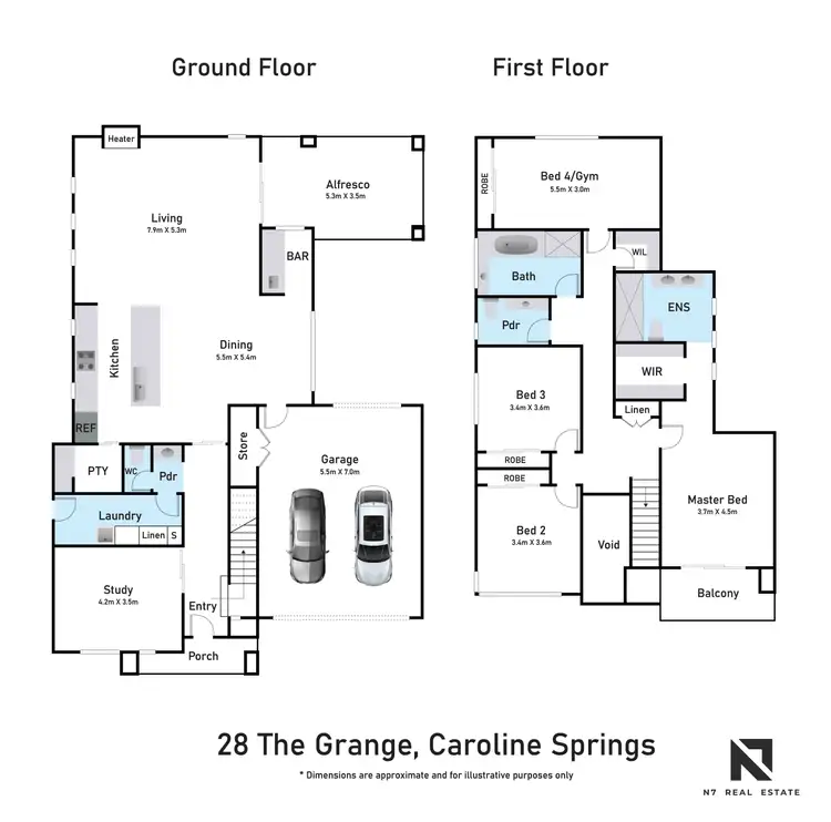 Floorplan of Homely house listing, 28 The Grange, Caroline Springs VIC 3023