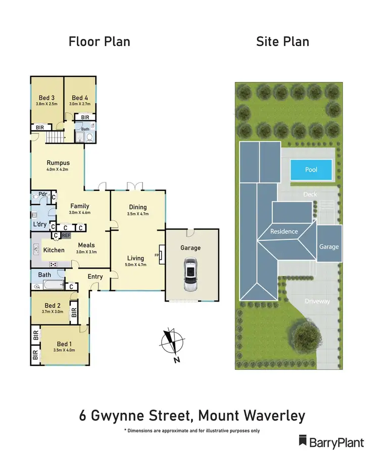 Floorplan of Homely house listing, 6 Gwynne Street, Mount Waverley VIC 3149