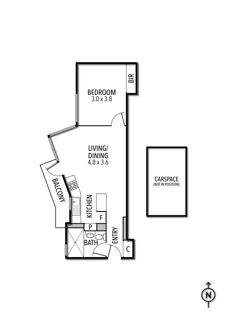 Floorplan of Homely apartment listing, 11/21 Bruce Street, Toorak VIC 3142