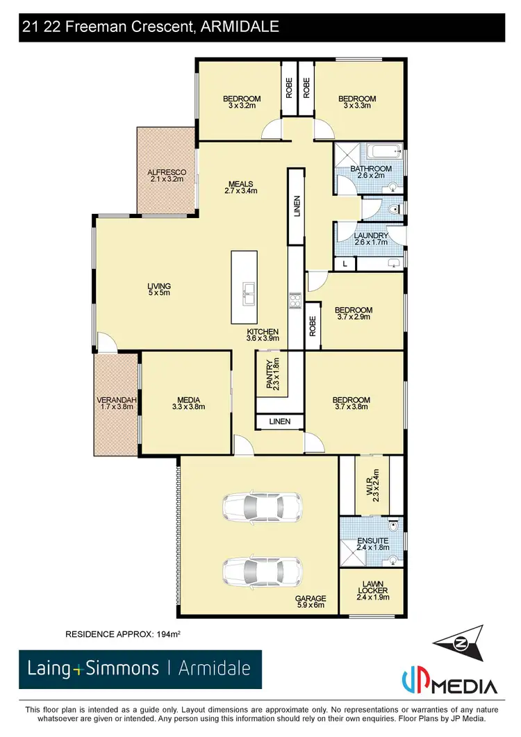 Floorplan of Homely house listing, 21/22 Freeman Crescent, Armidale NSW 2350