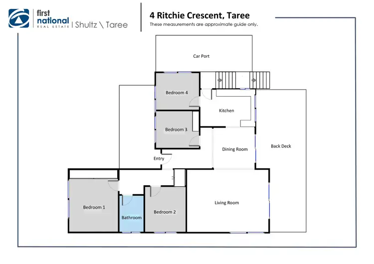 Floorplan of Homely house listing, 4 Ritchie Crescent, Taree NSW 2430