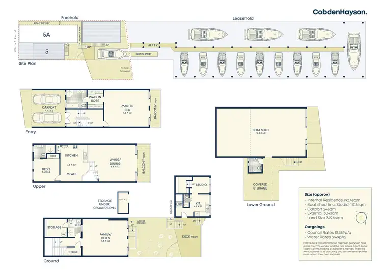 Floorplan of Homely house listing, 5 Wharf Road, Birchgrove NSW 2041