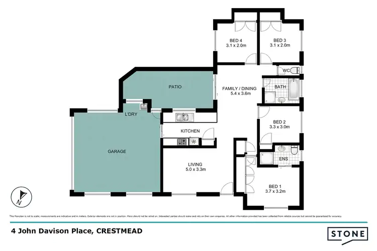 Floorplan of Homely house listing, 4 John Davison Place, Crestmead QLD 4132