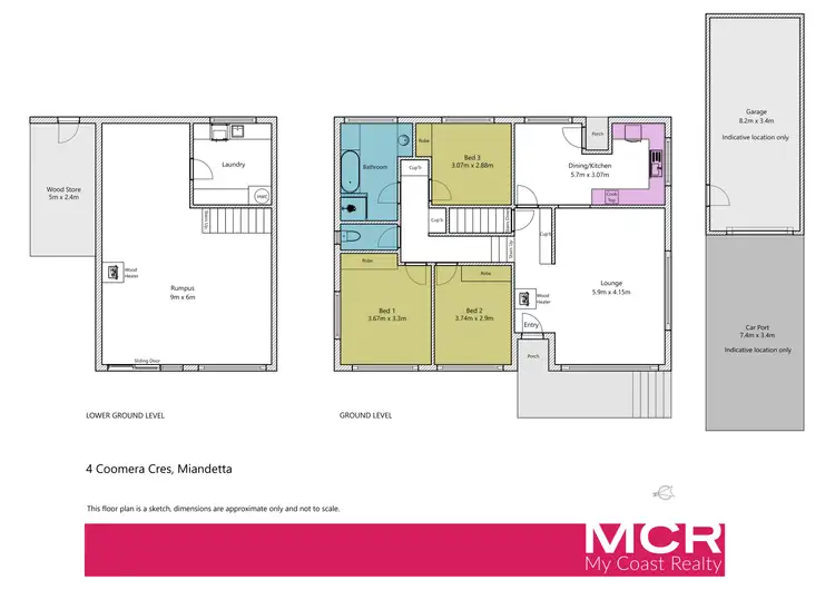 Floorplan of Homely house listing, 4 Coomera Crescent, Miandetta TAS 7310