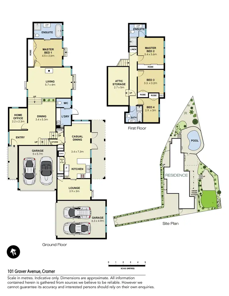 Floorplan of Homely house listing, 101 Grover Avenue, Cromer NSW 2099
