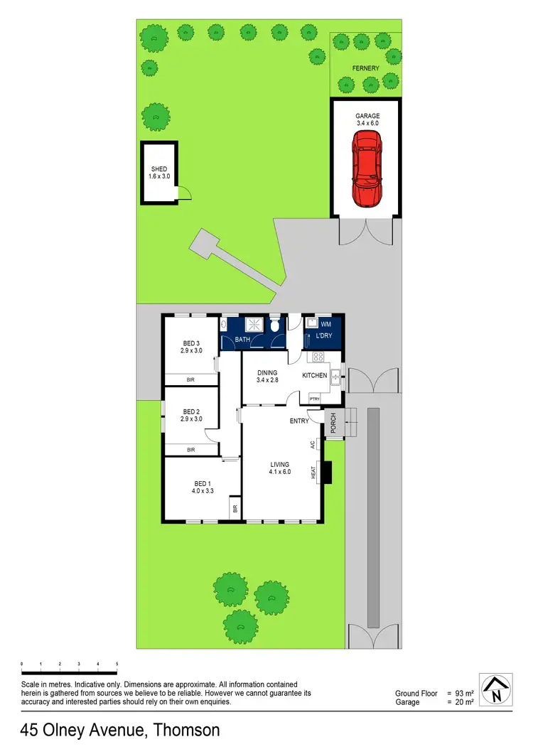 Floorplan of Homely house listing, 45 Olney Avenue, Thomson VIC 3219