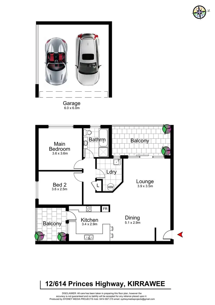 Floorplan of Homely unit listing, 12/614 Princes Highway, Kirrawee NSW 2232