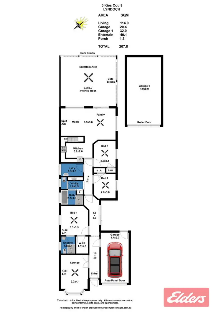 Floorplan of Homely house listing, 5 Kies Court, Lyndoch SA 5351
