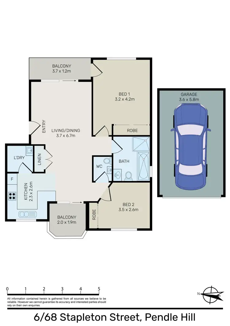 Floorplan of Homely unit listing, 6/68 Stapleton Street, Pendle Hill NSW 2145