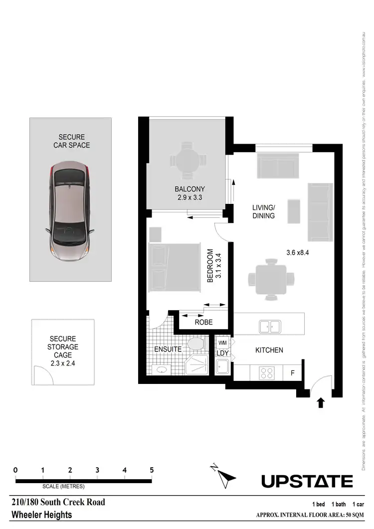 Floorplan of Homely unit listing, 210/180 South Creek Road, Wheeler Heights NSW 2097