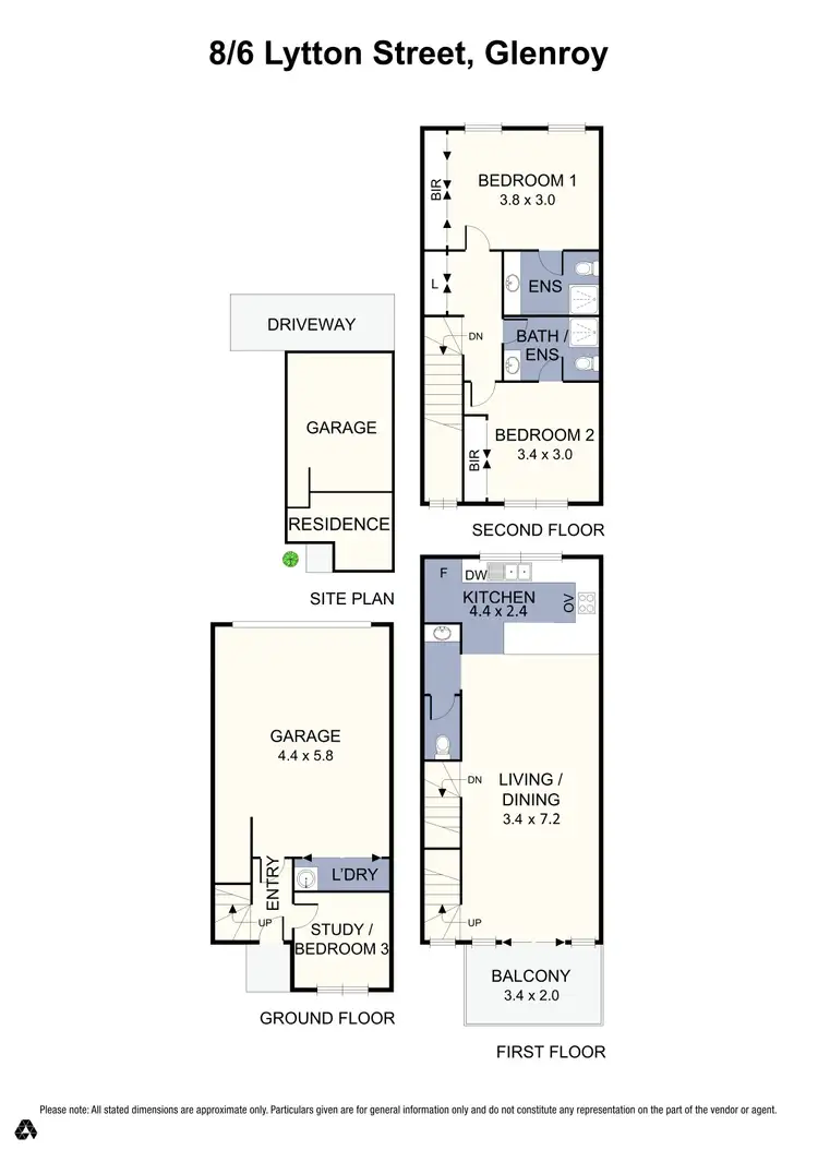 Floorplan of Homely townhouse listing, 8/6 Lytton Street, Glenroy VIC 3046