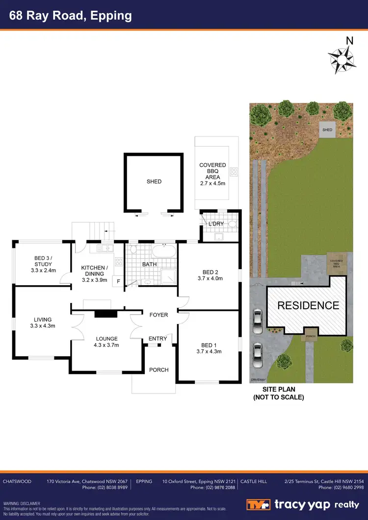 Floorplan of Homely house listing, 68 Ray Road, Epping NSW 2121