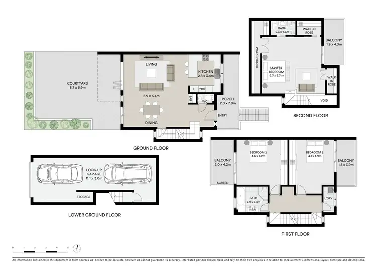 Floorplan of Homely townhouse listing, 3/1 Ivy Street, Botany NSW 2019