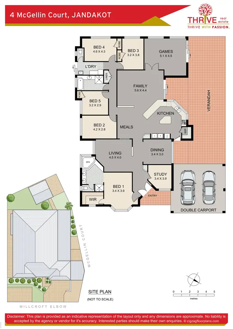 Floorplan of Homely house listing, 4 Mcgellin Court, Jandakot WA 6164