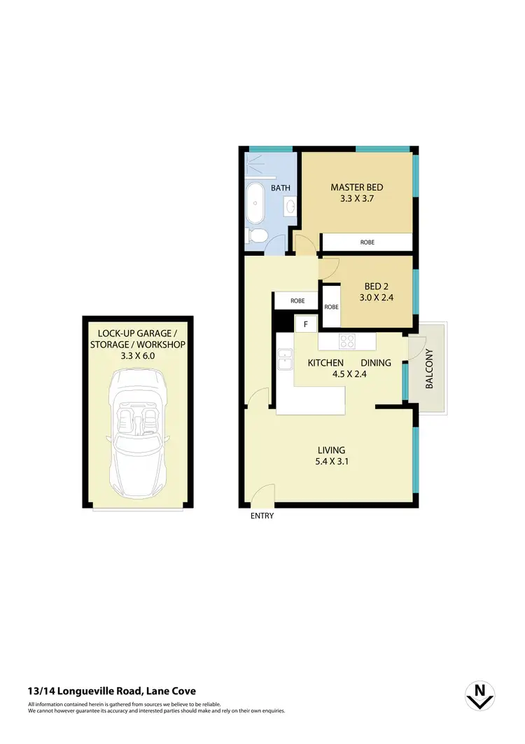 Floorplan of Homely apartment listing, 13/14 Longueville Road, Lane Cove NSW 2066