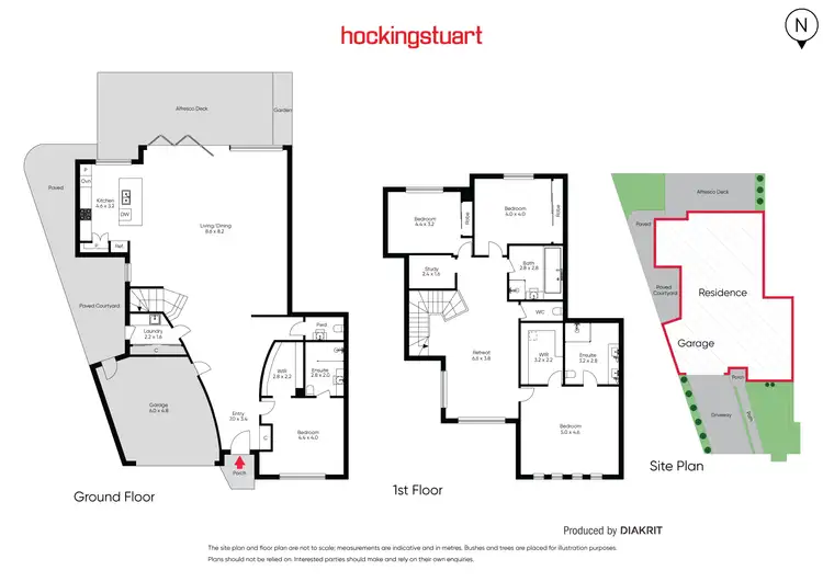 Floorplan of Homely townhouse listing, 10B Roselyn Crescent, Bentleigh East VIC 3165
