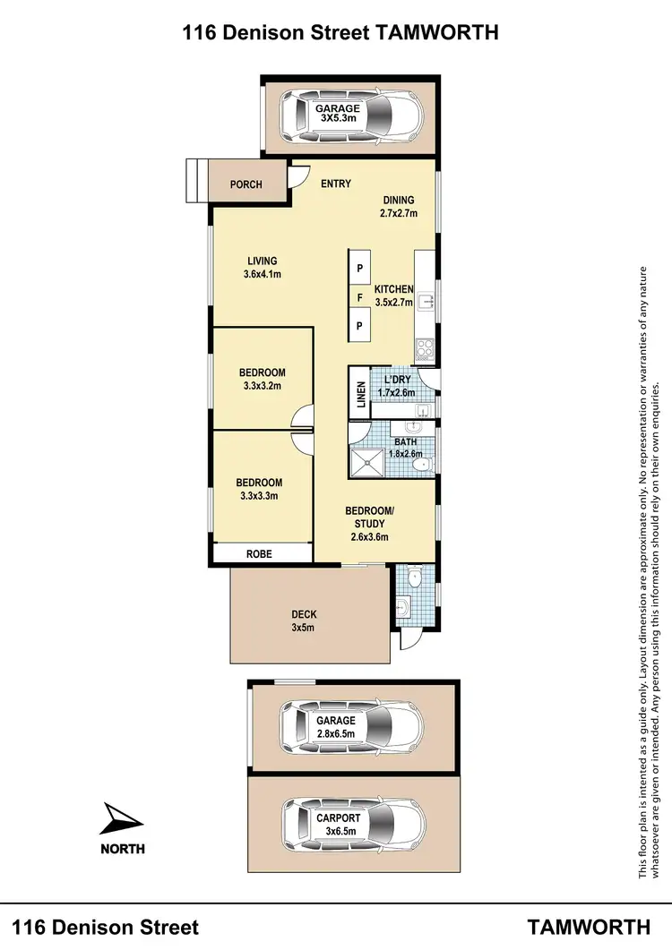 Floorplan of Homely house listing, 116 Denison Street, Tamworth NSW 2340