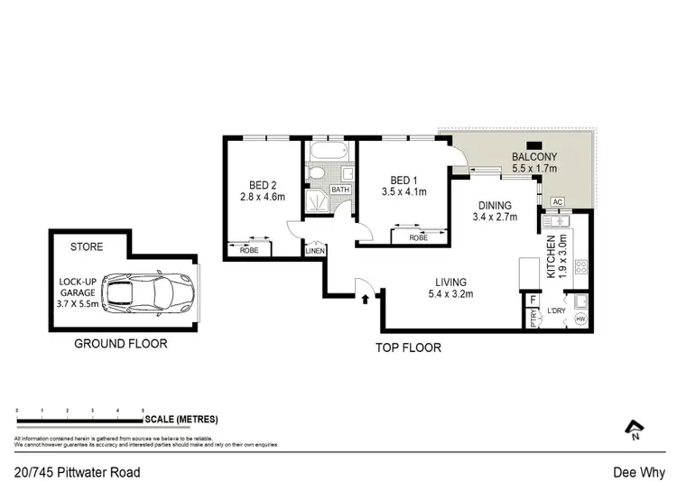 Floorplan of Homely apartment listing, 20/745 Pittwater Road, Dee Why NSW 2099